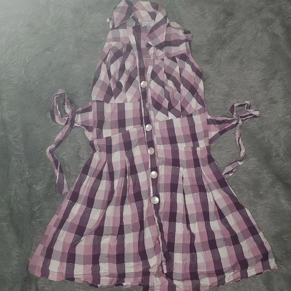 Cotton express plaid dress - Picture 2 of 7